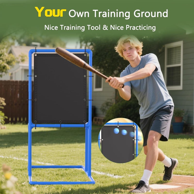 Olpchee Baseball Strike Zone Target for Plastic Balls Compatible with Wiffle Ball and Blitzball Pitching Training Strike Zone Target Set Up and Assemble Easily - Image 2